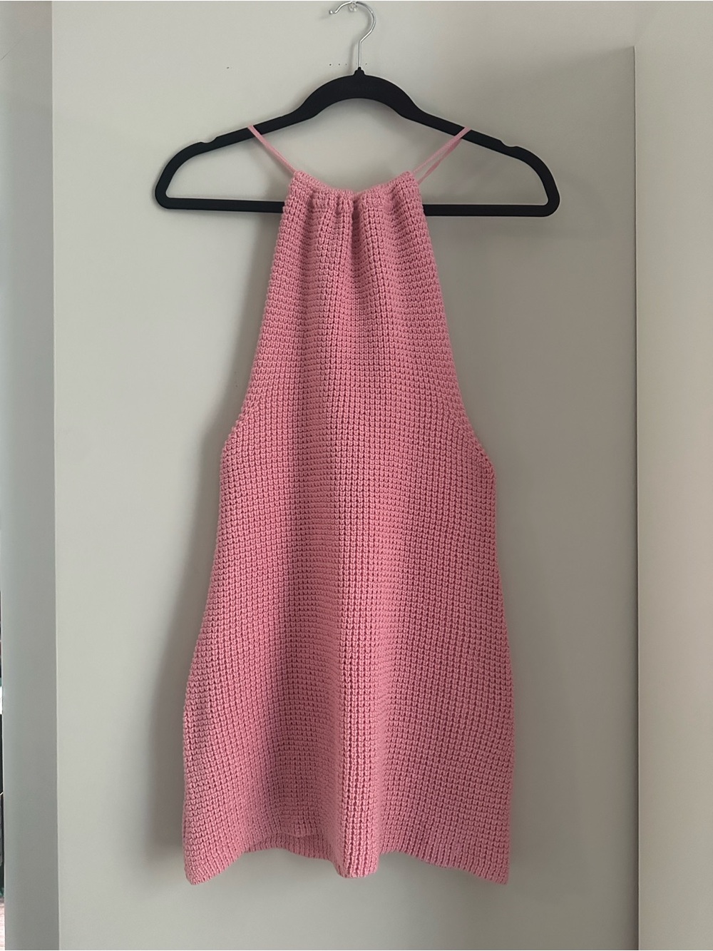 Hyfve Pink Seabreeze Knit Coverup Mini Dress